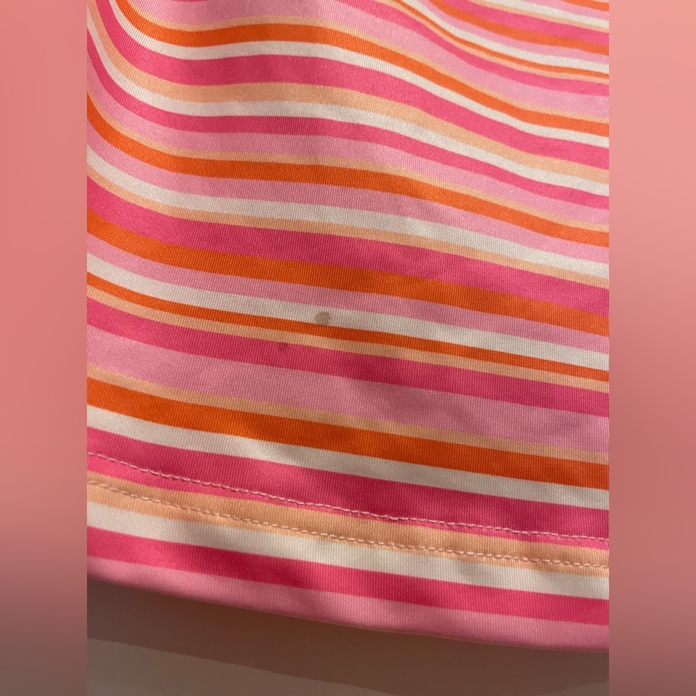 Princess Polly Pink and Yellow Striped Cropped Tank - Picture 2 of 4